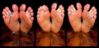 4 Minute All Soles BBW Oily Foot Worship POV Slow Motion - Watch as The Glitter and Oil Shimmer All Over My Big Wide Wrinkled Soles - No Talking