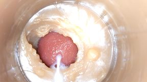 Camera 4k Inside Deep Pussy Captures Overdose Ejaculation of Sperm ASMR