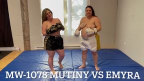 Topless fantasy boxing Mutiny vs Emyra BBW MW-1078