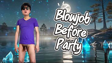 Blowing a straight friend before partying in the club