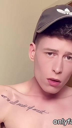 Twink Huge Dick vs Giant XL Dildo in Athletic Red Soccer Socks - Epic Thick Cumshot   Clip 3