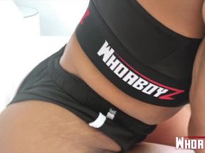Big booty ebony chick get bang by a bbc