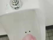Cockdevotee Jerk Off In Public Urinal