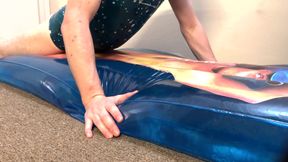 Fucking water-filled Beach Bum Barry inflatable mattress