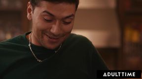 ADULT TIME - Curious Lesbian Hailey Rose Is SO Horny She Needs Roomie To Give Her FIRST DICK DOWN!