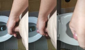 Cute Fat Boy Having a Small Cumshot After Pee