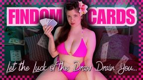 Findom Card Draw 14 My Luck Drains Your Wallet Turning You into My Cash Cow and Pay Piggy