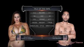 bella rossi vs mickey mod mixed wrestling