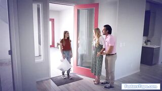 Milf and stepdad share 19 year old step-daughter