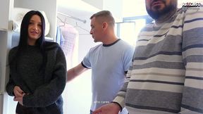 backstage! eva tender really squirts in a hard double penetration on the set of a porn movie for the channel  cool! new family!