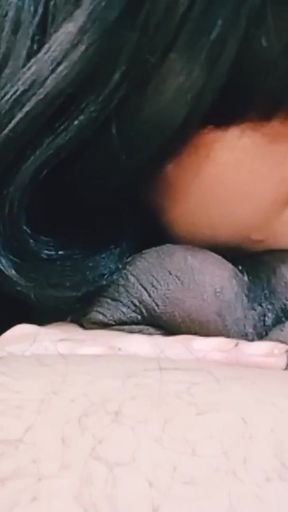 Busty Girl Licking His Black Ass   Clip 1