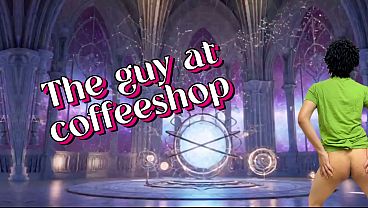 Seeing a guy is a coffee shop with hard cock and offered him a blowjob