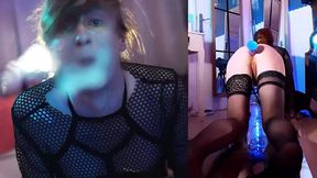 hardcore anal trans slut destroy her ass and deepthroat