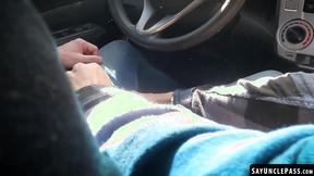 ”Driver Victorino Stone fucks Lorenzo August while waiting for the tow”