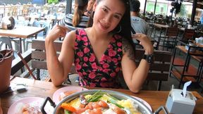 ”First time out for dinner since Covid hit & wild lustful sex at home after”