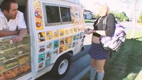 Sexy Ice Cream Scene-4_blonde Teen with Small Tits Gets a Load in the Ice Cream Truck