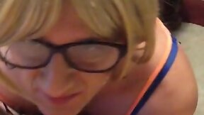 Sexy crossdresser trap chick Kylee with Large fat daddy
