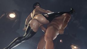 Real Busty 3D Milf Bayonetta Fucked Split Leg by Animated BBC