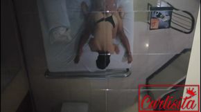 Teen close up sex with panty on (Male got penal piercing)
