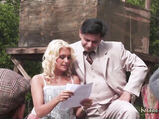 Kumalott - Amber Rayne, a Large Titties Blondie is Getting Banged in the Butt Hard by Mr Pete, Rocco Ree