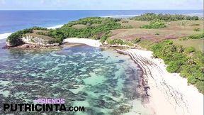 Putri Cinta stripping and bending over ready to be fucked