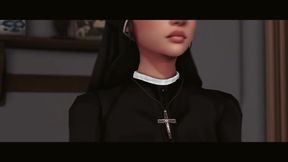 The Priest Wants To Commit Sin With The Nun - Jackiecoxsims