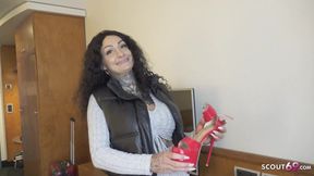 GERMAN SCOUT - First Anal Sex for Big Tits Tattoo Model Mia Roux at Pickup Casting