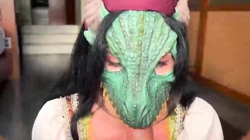 The Turned on Argonian Virgin TES Cosplay Vagina