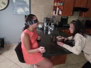 Pranking my best friend on her birthday with ass cake and piss in her face | femdom
