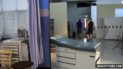 Muscle bottom anal sex and cumshot