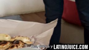 Tiny Latino twink discovers gay side through blowjob