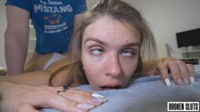 Blonde angel in white panties Princess Alice fucked by huge dick