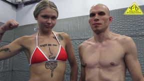 Julianna vs Michael mixed wrestling