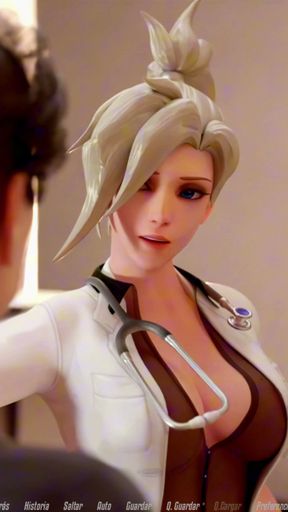 Overwatch XXX - Fucking Pink Lady's Pussy from Overwatch - Mercy's Route   Clip 1