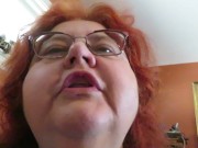 Gum chewing and blowing by Naughty Nurse Vicki