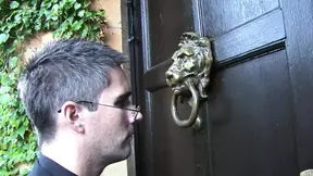 Sinning priest with huge cock fucks lovely whore with big tits