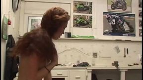 hot slutty red head gets fuck by the original milf hunter