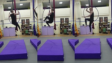 Instructor: 'Keep your knees and your ankles together', Willow: 'That's hard for Eryn!'