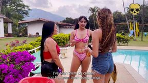 relaxing massage ends in a lesbian threesome