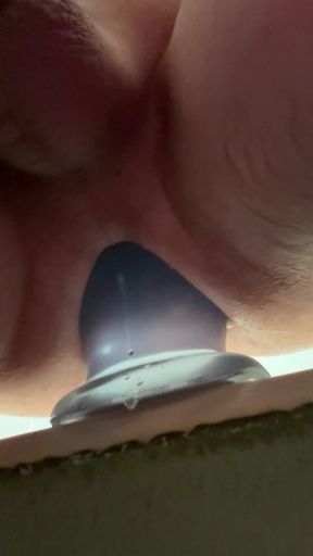 Ass Test with a Huge Plug