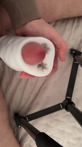 Big Dick Destroys Fleshlight & Fills It with Cum