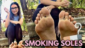 POV Foot Fetish: Soles Out & Smoking Cigarettes in the Park