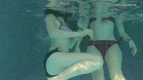 ”Libuse thinks Nastya is horny & sexy in the pool”