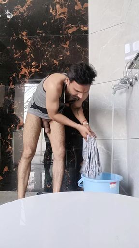 Bathroom sex with live friends