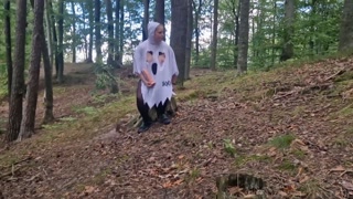 Forest ghost caught playing by ghoustbusters