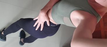 Petite Tight Ass in Yoga Pants
