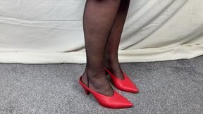 Mrs Mature Feet Is Just Home From Church Part - 1