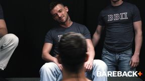 BetaBetaPi: Zander Woodz begins his initiation being gangbanged by three frat bros