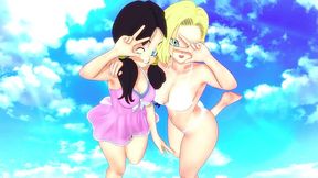 android 18 make videl fuck roshi - red - dragonball zex 7 - full & pov on sheer & ptrn: fantasyking3