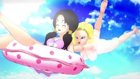 android 18 make videl fuck roshi - red - dragonball zex 7 - full & pov on sheer & ptrn: fantasyking3